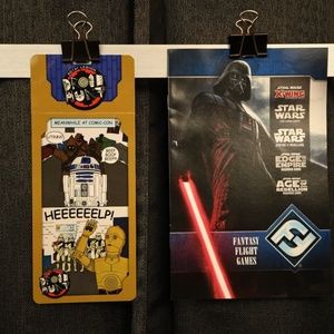 2014 San Diego Comic Con Star Wars Droid Hunt card from the 501st Legion